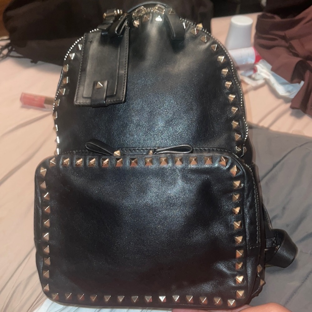 Valentino Garavani Leather ROCKSTUD Backpack